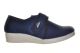 Fly Flot  Blauwe Lycra Gesloten Pantoffel Met Velcro