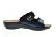 Fly Flot Dames Slipper Velcro Blauw