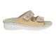 Taupe Slipper Met Velcro Flyflot Steunzolen