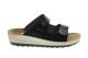Zwarte Slippers Velcro Fly Flot